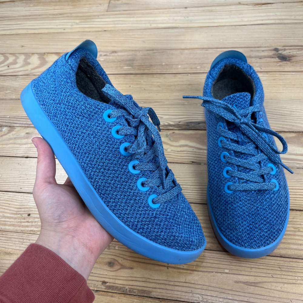 Allbirds Tree‎ Pipers Blue Eucalyptus Tree Fiber Low Top Sneakers Mens 8 casual